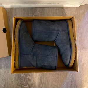 Womens Classic Short Uggs - NAVY